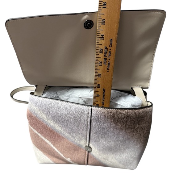 NWT Calvin Klein Myra Signature Crossbody Color Block Luxury Large Bag $168 - Picture 11 of 12